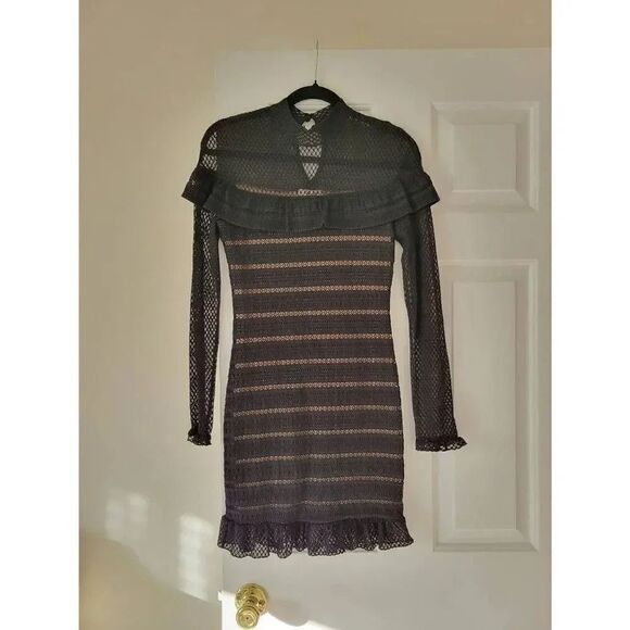 Nightcap mariabella black lace ruffle dress 2 - Picture 3 of 12